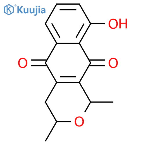 1H-Naphtho[2,3-c]pyran-5,10-dione,3,4-dihydro-9-hydroxy-1,3-dimethyl-, (1R,3S)- structure