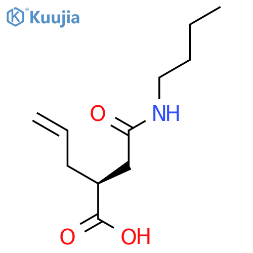 4-Pentenoic acid, 2-[2-(butylamino)-2-oxoethyl]-, (2S)- structure