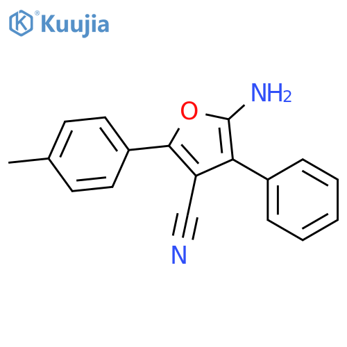 3-Furancarbonitrile, 5-amino-2-(4-methylphenyl)-4-phenyl- structure