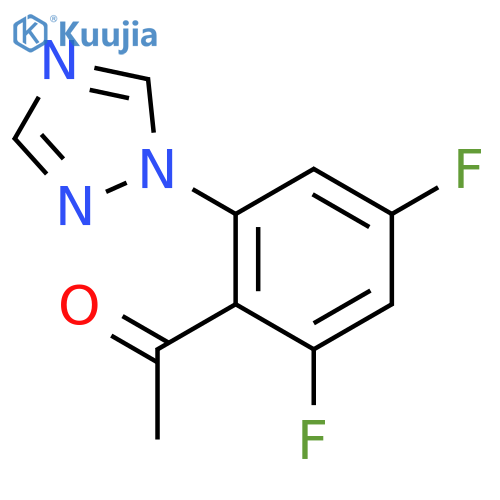 ETHANONE, 1-[2,4-DIFLUORO-6-(1H-1,2,4-TRIAZOL-1-YL)PHENYL]- structure