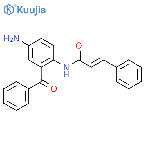 2-PROPENAMIDE, N-(4-AMINO-2-BENZOYLPHENYL)-3-PHENYL-, (2E)- structure
