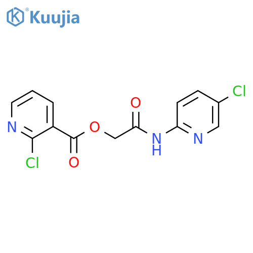 [(5-Chloropyridin-2-yl)carbamoyl]methyl 2-chloropyridine-3-carboxylate structure