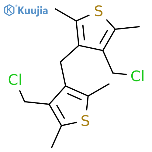 THIOPHENE, 3,3'-METHYLENEBIS[4-(CHLOROMETHYL)-2,5-DIMETHYL- structure