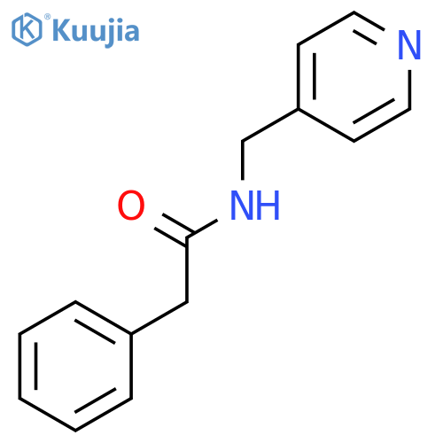 Benzeneacetamide, N-(4-pyridinylmethyl)- structure