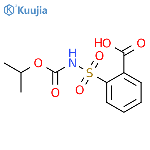 Benzoic acid, 2-[[[(1-methylethoxy)carbonyl]amino]sulfonyl]- structure