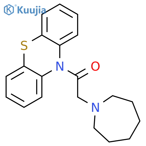 2-Azepan-1-yl-1-phenothiazin-10-yl-ethanone structure