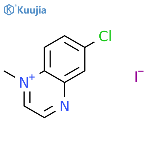 Quinoxalinium, 6-chloro-1-methyl-, iodide structure