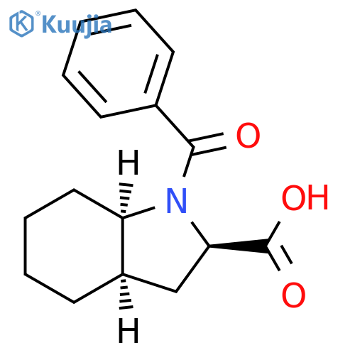1H-Indole-2-carboxylic acid, 1-benzoyloctahydro-, (2R,3aR,7aR)-rel- structure
