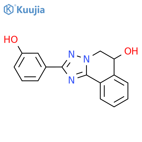 (6S)-2-(3-hydroxyphenyl)-5,6-dihydro[1,2,4]triazolo[5,1-a]isoquinolin-6-ol structure
