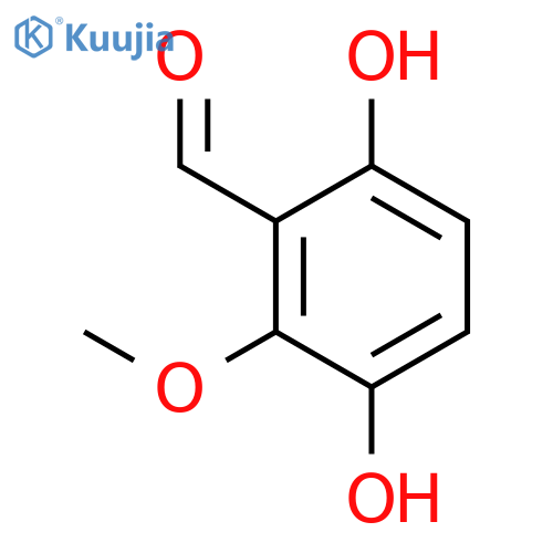BENZALDEHYDE, 3,6-DIHYDROXY-2-METHOXY- structure