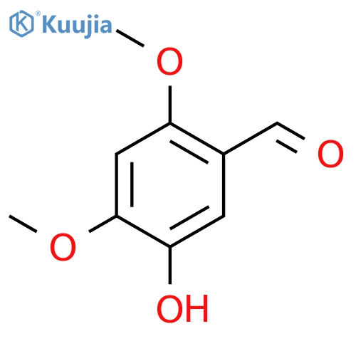 Benzaldehyde, 5-hydroxy-2,4-dimethoxy- structure