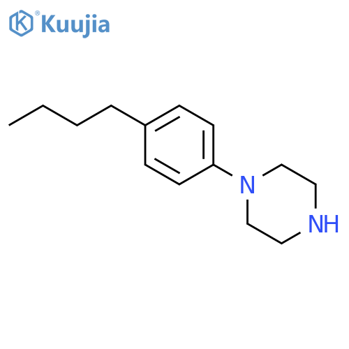 Piperazine, 1-(4-butylphenyl)- structure