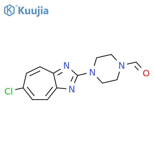 1-PIPERAZINECARBOXALDEHYDE, 4-(6-CHLORO-2-CYCLOHEPTIMIDAZOLYL)- structure