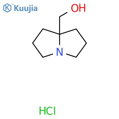 1,2,3,5,6,7-hexahydropyrrolizin-8-ylmethanol hydrochloride structure