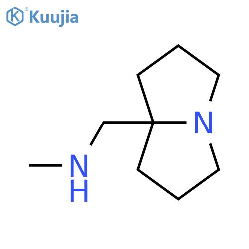 (hexahydro-1H-pyrrolizin-7a-yl)methyl(methyl)amine structure