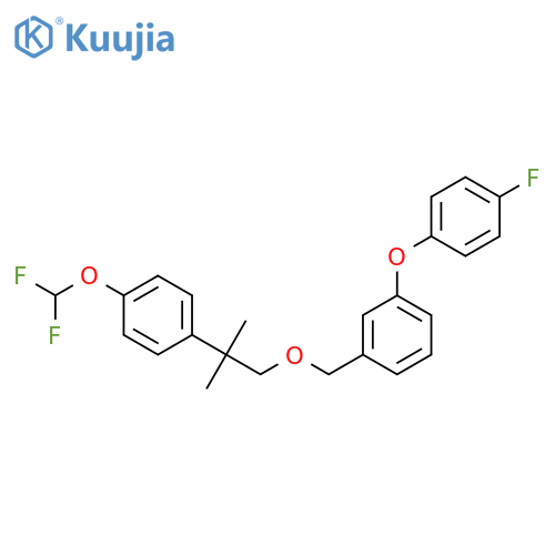 Benzene,1-[[2-[4-(difluoromethoxy)phenyl]-2-methylpropoxy]methyl]-3-(4-fluorophenoxy)- structure