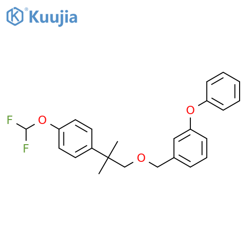 3-Phenoxybenzyl 2-(4-difluoromethoxyphenyl)-2-methylpropyl ether structure