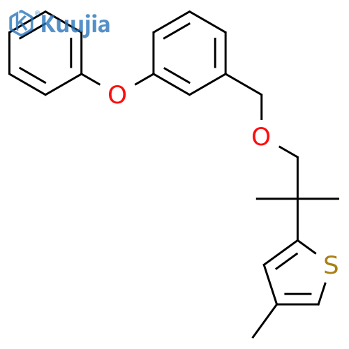 3-Phenoxybenzyl 2-(4-methylthiophenyl)-2-methylpropyl ether structure