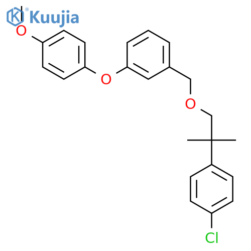 1-((2-(4-Chlorophenyl)-2-methylpropoxy)methyl)-3-(4-methoxyphenoxy)ben zene structure
