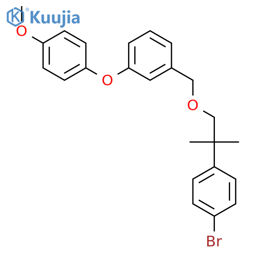 1-{[2-(4-bromophenyl)-2-methylpropoxy]methyl}-3-(4-methoxyphenoxy)benzene structure