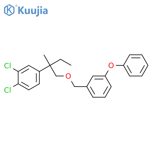 1,2-dichloro-4-[2-methyl-1-[(3-phenoxyphenyl)methoxy]butan-2-yl]benzen e structure