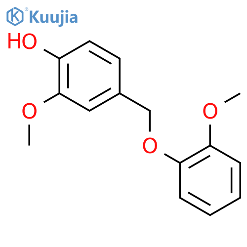 Phenol, 2-methoxy-4-[(2-methoxyphenoxy)methyl]- structure