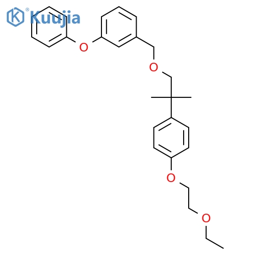 1-({2-[4-(2-ethoxyethoxy)phenyl]-2-methylpropoxy}methyl)-3-phenoxybenzene structure
