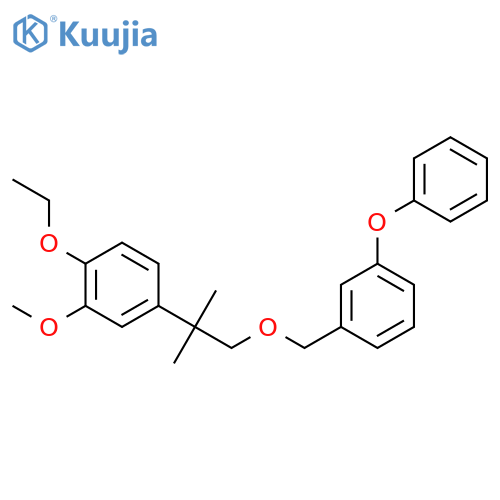 4-{1,1-dimethyl-2-[(3-phenoxybenzyl)oxy]ethyl}-1-ethoxy-2-methoxybenzene structure