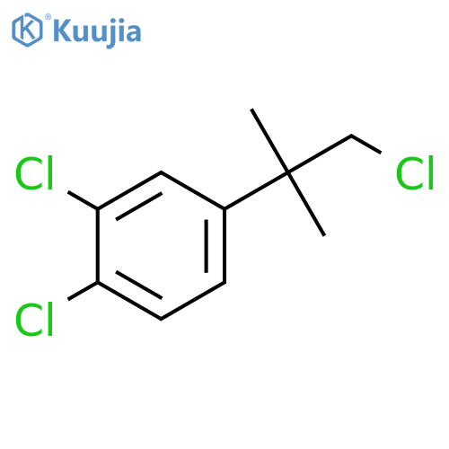 1,2-dichloro-4-(1-chloro-2-methylpropan-2-yl)benzene structure