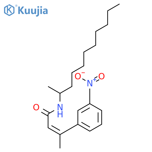 2-BUTENAMIDE, N-(1-METHYLDECYL)-3-(3-NITROPHENYL)-, (Z)- structure