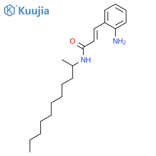 2-PROPENAMIDE, 3-(2-AMINOPHENYL)-N-(1-METHYLDECYL)- structure
