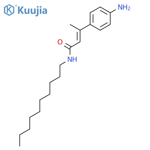 2-Butenamide, 3-(4-aminophenyl)-N-decyl- structure