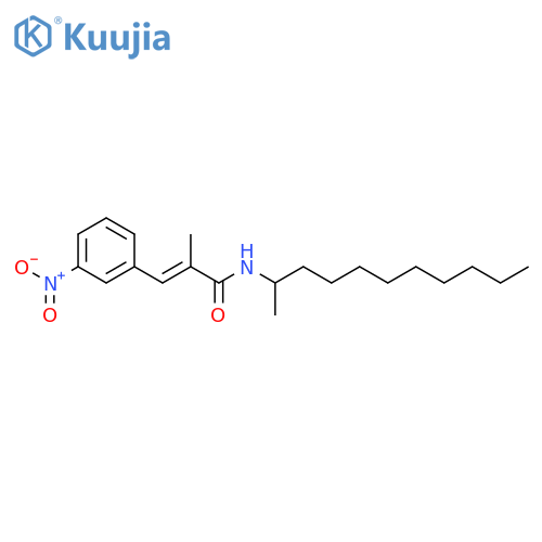 2-Propenamide, 2-methyl-N-(1-methyldecyl)-3-(3-nitrophenyl)- structure