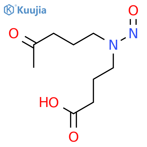 4-[nitroso(4-oxopentyl)amino]butanoic acid structure