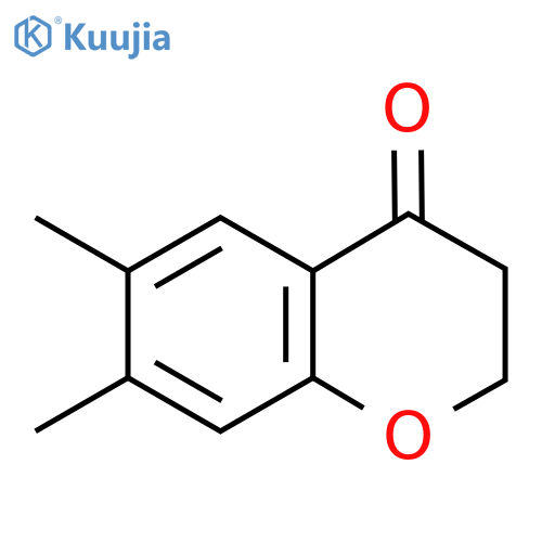 6,7-dimethyl-3,4-dihydro-2H-1-benzopyran-4-one structure