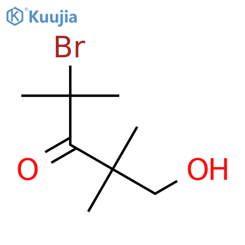 3-Pentanone, 4-bromo-1-hydroxy-2,2,4-trimethyl- structure