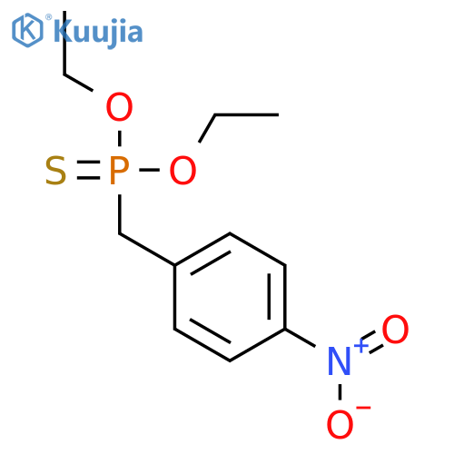 Phosphonothioic acid, [(4-nitrophenyl)methyl]-, O,O-diethyl ester structure