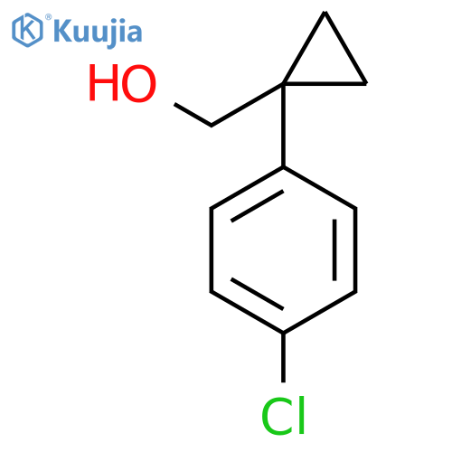 1-(4-chlorophenyl)cyclopropylmethanol structure