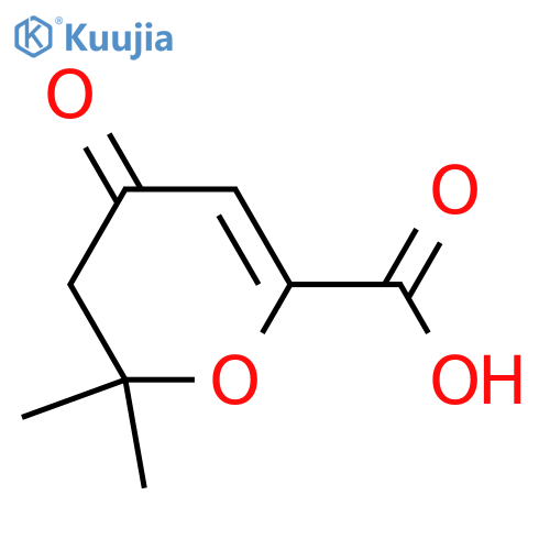 3,4-Dihydro-2,2-dimethyl-4-oxo-2H-pyran-6-carboxylic Acid structure