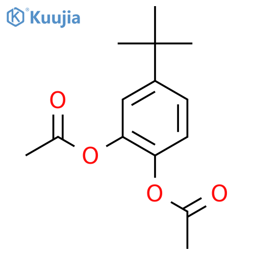 1,2-Benzenediol,4-(1,1-dimethylethyl)-, 1,2-diacetate structure