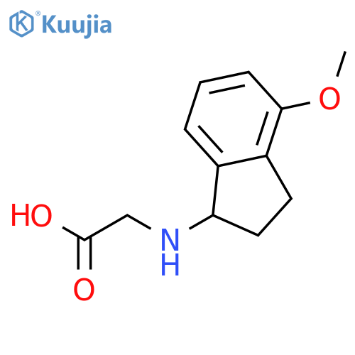 GLYCINE, N-(2,3-DIHYDRO-4-METHOXY-1H-INDEN-1-YL)- structure