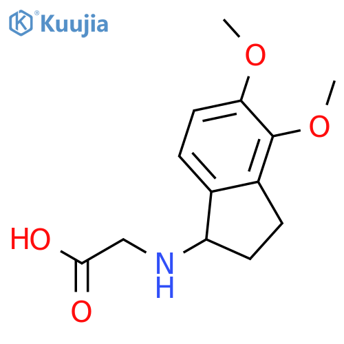 GLYCINE, N-(2,3-DIHYDRO-4,5-DIMETHOXY-1H-INDEN-1-YL)- structure