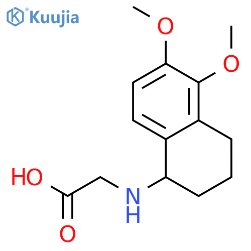 Glycine, N-(1,2,3,4-tetrahydro-5,6-dimethoxy-1-naphthalenyl)- structure
