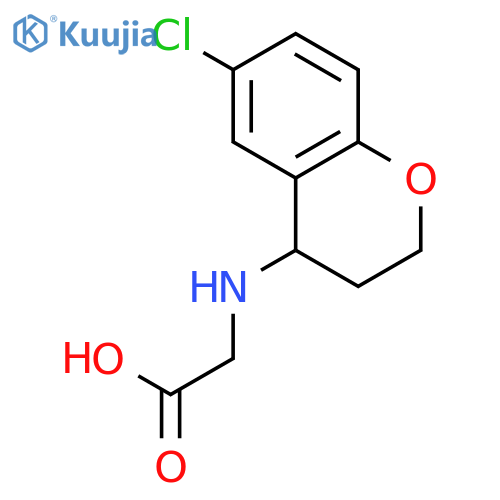 GLYCINE, N-(6-CHLORO-3,4-DIHYDRO-2H-1-BENZOPYRAN-4-YL)- structure