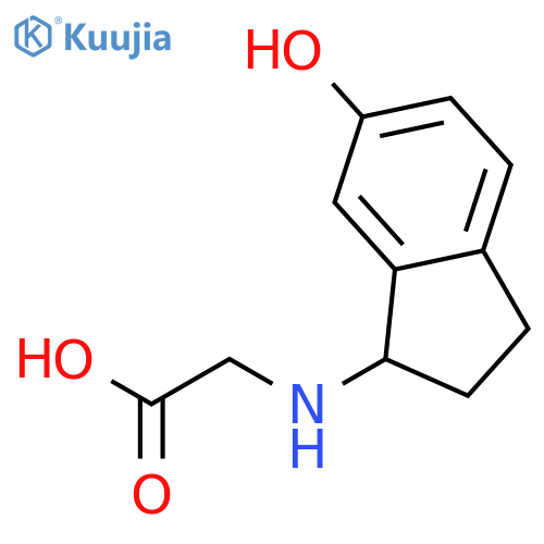Glycine, N-(2,3-dihydro-6-hydroxy-1H-inden-1-yl)- structure