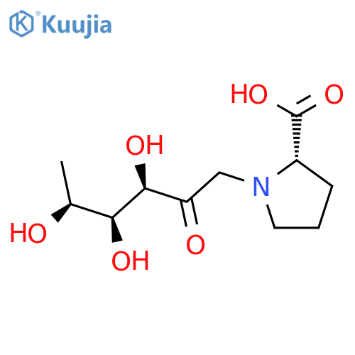 L-PROLINE, 1-(1,6-DIDEOXY-L-FRUCTOS-1-YL)- structure