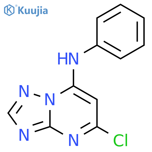 [1,2,4]TRIAZOLO[1,5-A]PYRIMIDIN-7-AMINE, 5-CHLORO-N-PHENYL- structure