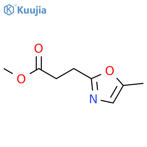 2-OXAZOLEPROPANOIC ACID, 5-METHYL-, METHYL ESTER structure
