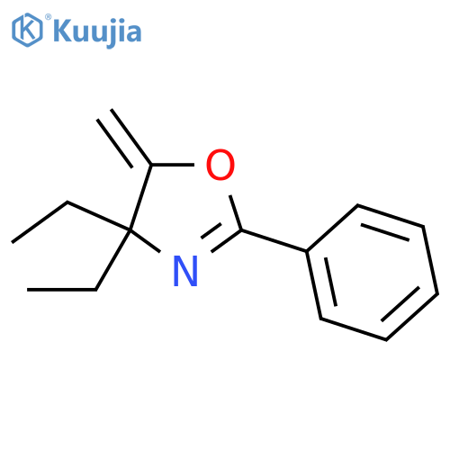 Oxazole,4,4-diethyl-4,5-dihydro-5-methylene-2-phenyl- structure