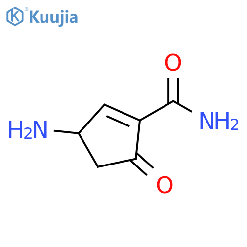 1-Cyclopentene-1-carboxamide,3-amino-5-oxo-(9CI) structure